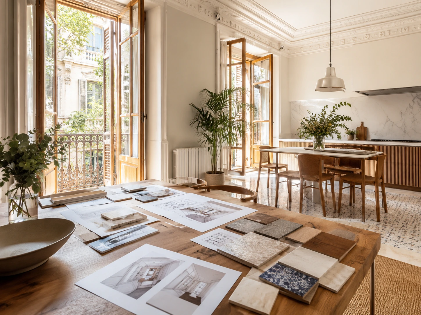 Real hallway interior that reflects the kind of space propriétaires assess during early rénovation planification.